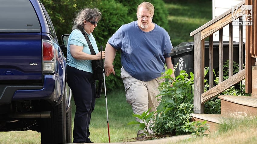 The parents of former president Donald Trump's assassin arrive home