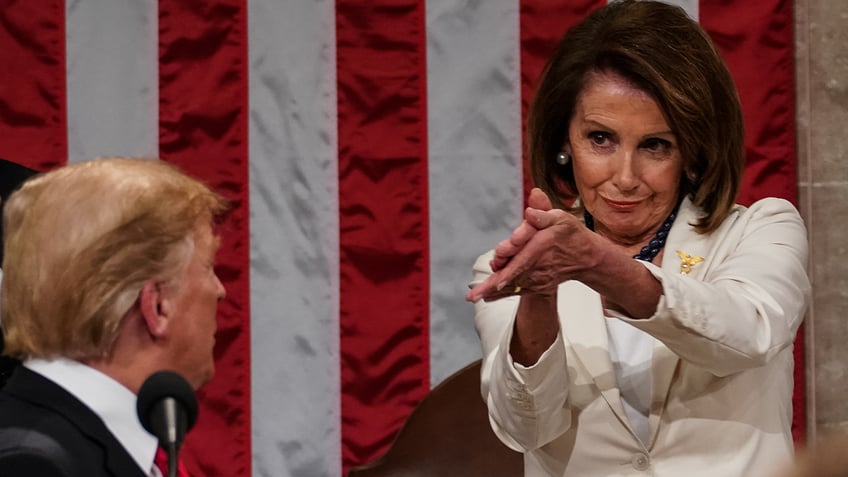 Pelosi and Trump 