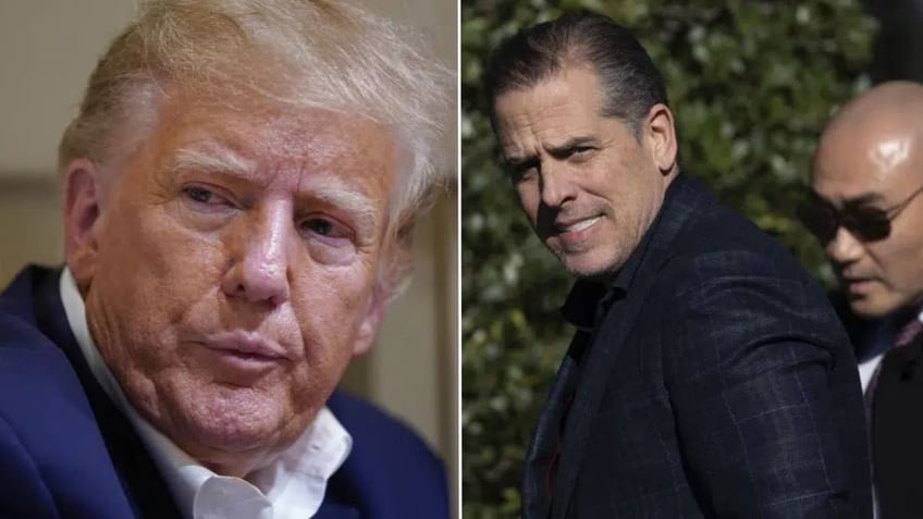 Donald Trump and Hunter Biden