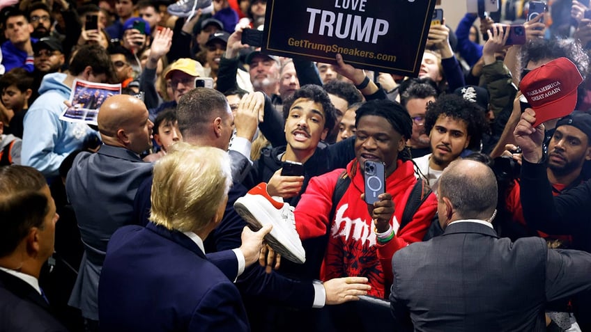 Trump at SneakerCon in Philadelphia