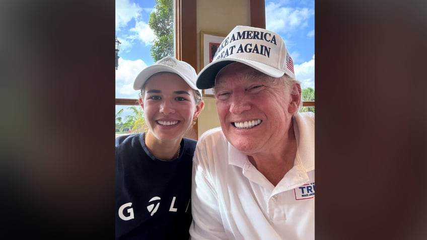 Kai and Donald Trump selfie