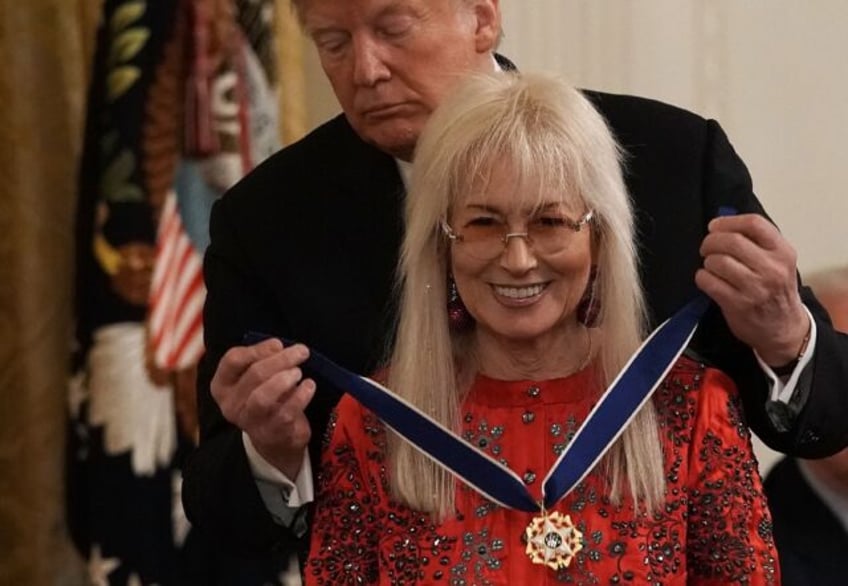 Donald Trump presented top donor Miriam Adelson with the Presidential Medal of Freedom whi