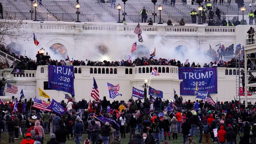 Violent insurrectionists loyal to President Donald Trump