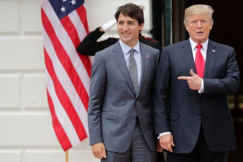 President Trump And First Lady Welcome Canadian Prime Minister Justin Trudeau And His Wife