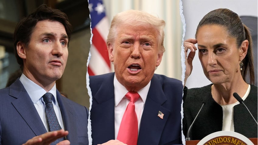 Splits of Trump and the leaders of Canada and Mexico