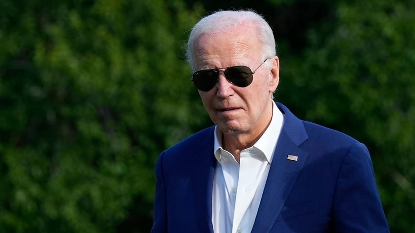 Biden walks near White House