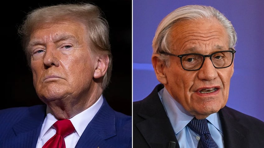 Former President Donald Trump and investigative journalist Bob Woodward