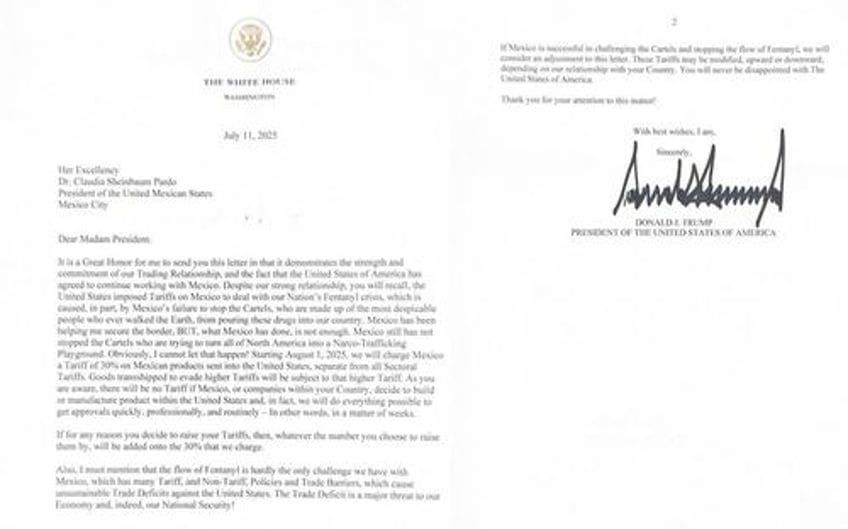 trump to impose 30 tariffs on mexico european union