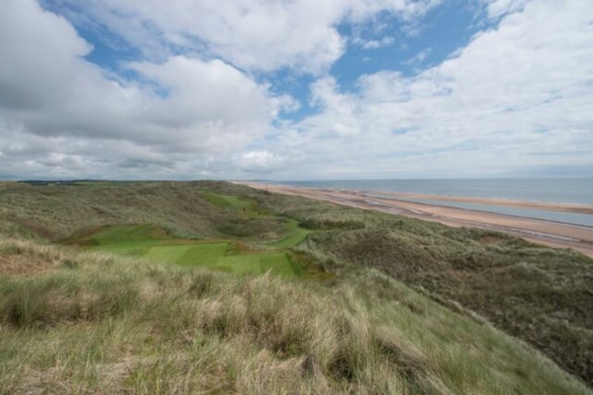 A view from 14th tee of Donald Trump's existing International Golf Links course, north of