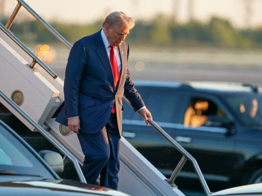 Republican presidential nominee, former U.S. President Donald Trump, arrives at Philadelph