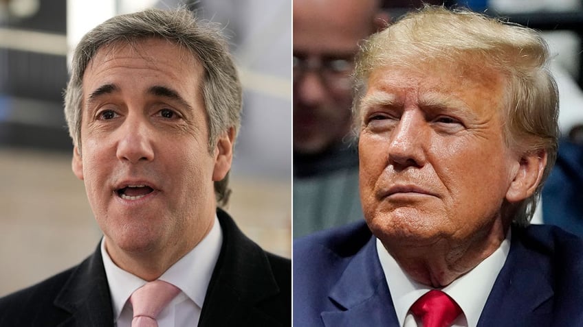 Michael Cohen and Trump side by side cropped image
