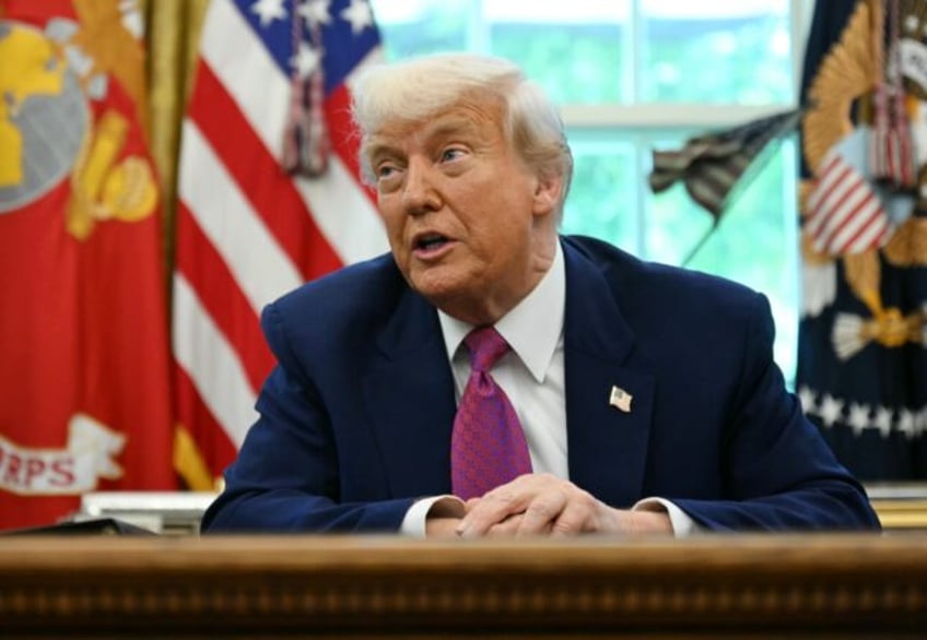US President Donald Trump speaks at the White House during an announcement about the Golde