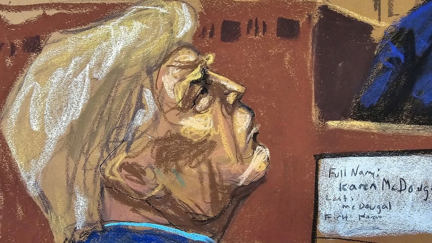 Donald Trump courtroom sketch