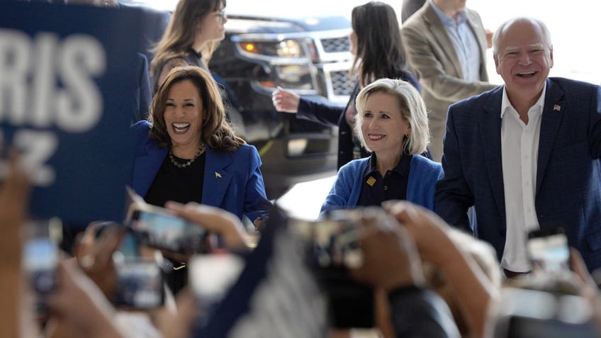 Harris and Walz kick off a bus tour ahead of the Democratic convention