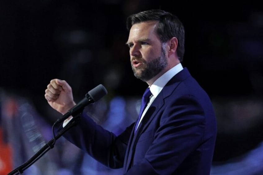 J.D. Vance speaks during the third day of the 2024 Republican National Convention in Milwa