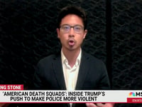 Trump wants 'death squads' in US 'piling up' criminals in streets, Rolling Stone reporter says