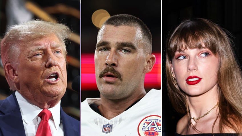 trump weighs in on taylor swift relationship with nfl star travis kelce predicts if relationship with last