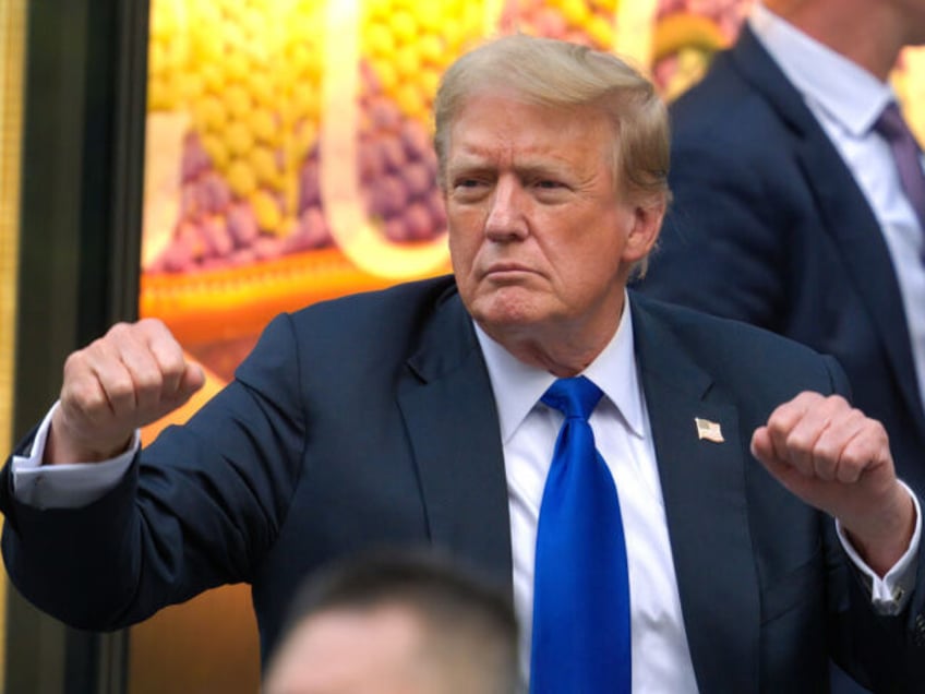 NEW YORK, NEW YORK - MAY 30: Former U.S. President Donald Trump arrives to Trump Tower on