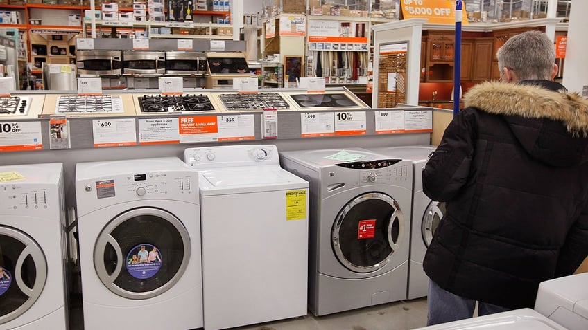 Consumers are finally getting a break as the Energy Department is looking to roll back restrictive appliance regulations. FILE: General Electric Co. clothes washers and dryers are offered for sale.