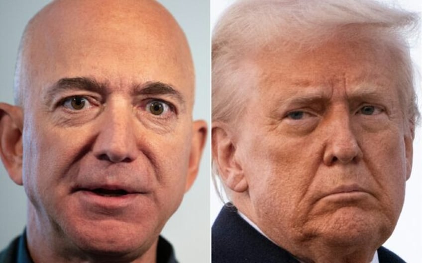 Amazon founder Jeff Bezos has patched up a once-prickly relationship with Donald Trump