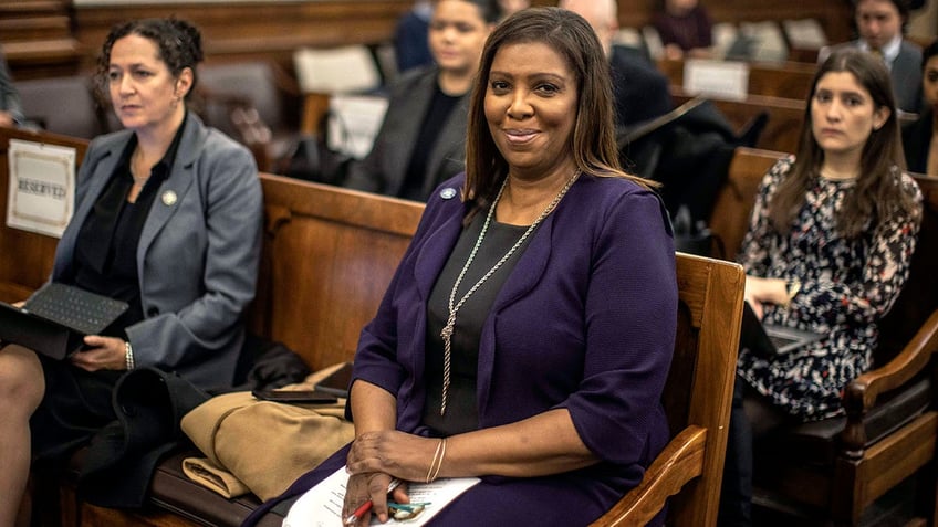 Letitia James in courtroom