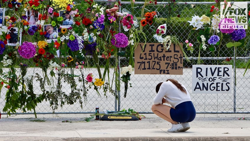  the memorial to the victims of the Texas floods