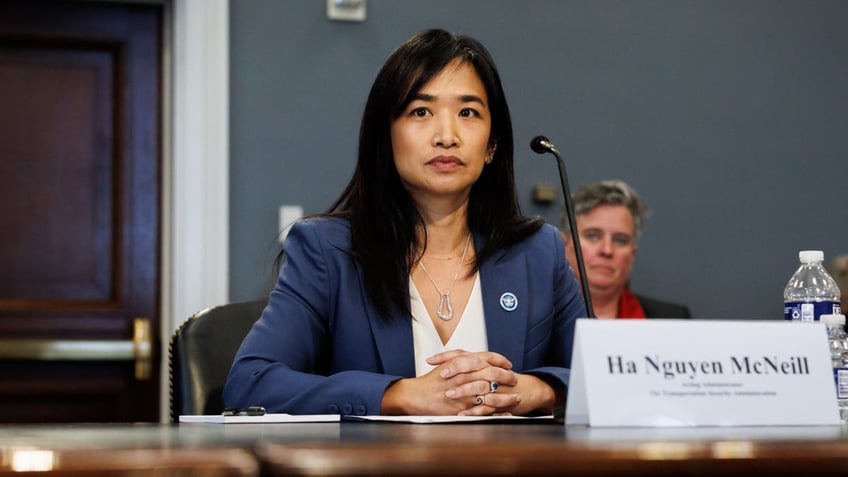 Ha Nguyen McNeill, acting administrator of the Transportation Security Administration (TSA), during a House Appropriations Subcommittee on Homeland Security hearing in Washington, DC, US, on Tuesday, May 20, 2025.