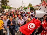 Tunisians Protest Against Illegal Sub-Saharan Migrants