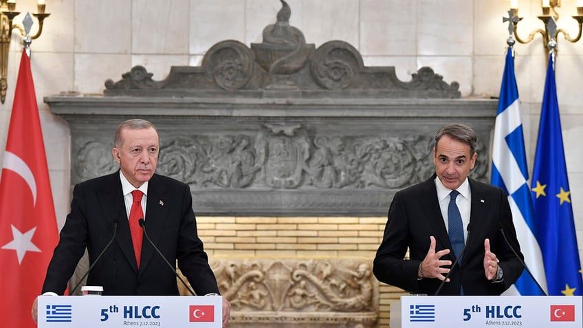 Greek and Turkish leaders hold joint press conference