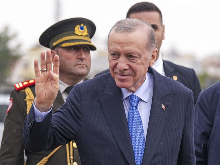 LEFKOSIA, TRNC - MAY 3: Turkish President Recep Tayyip Erdogan attends the opening ceremon
