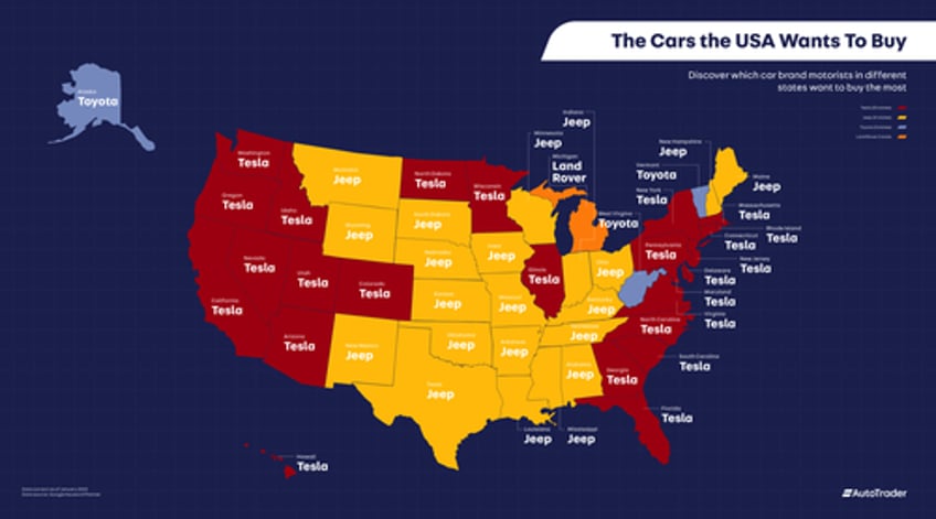 two charts show consumers worldwide demand teslas 