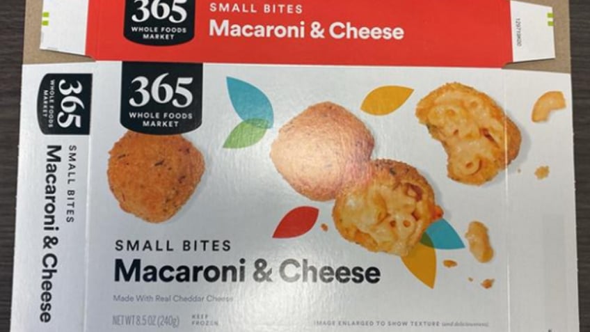 This is the box for 365 Whole Foods Market Small Bites Macaroni & Cheese.