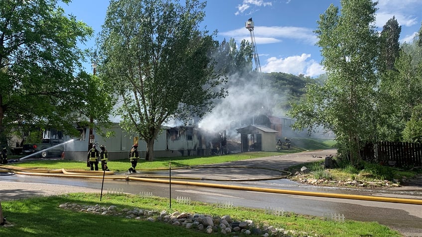 trailer park plane crash fire