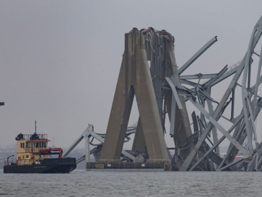 BALTIMORE, MARYLAND - MARCH 27: Workers continue to investigate and search for victims aft