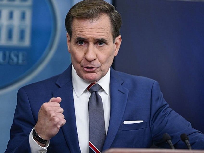 Iran - WASHINGTON DC, US - SEPTEMBER 13: National Security Council Coordinator for Strategic Communications John Kirby speaks at a White House Press Briefing at the White House in Washington DC, United States on September 13, 2023. (Photo by Celal Gunes/Anadolu Agency via Getty Images)