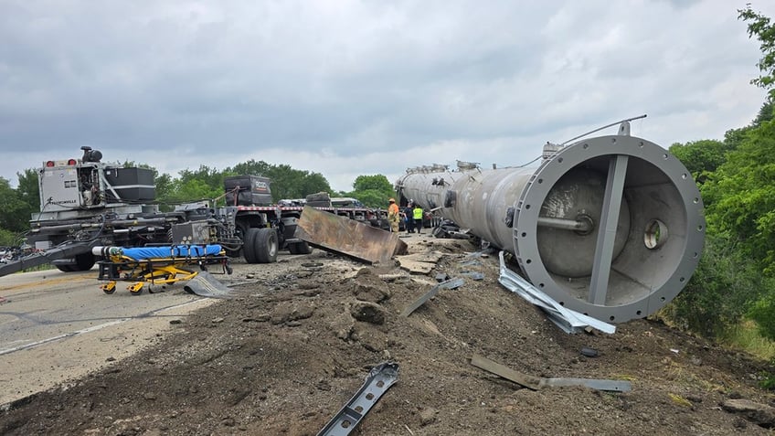 Scene of fatal crash in Temple, Texas