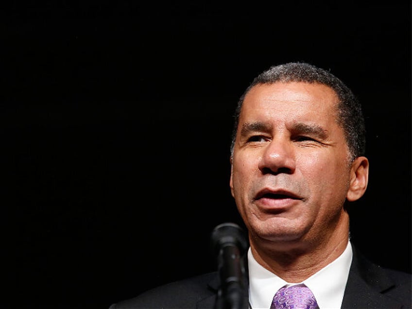 NEW YORK, NY - OCTOBER 07: Former New York Governor David Paterson speaks at The 4th Annua