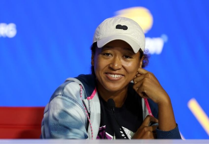 Japan's Naomi Osaka speaks to the media ahead of the US Open tennis championships