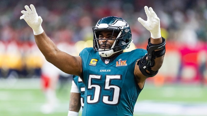 Brandon Graham celebrates