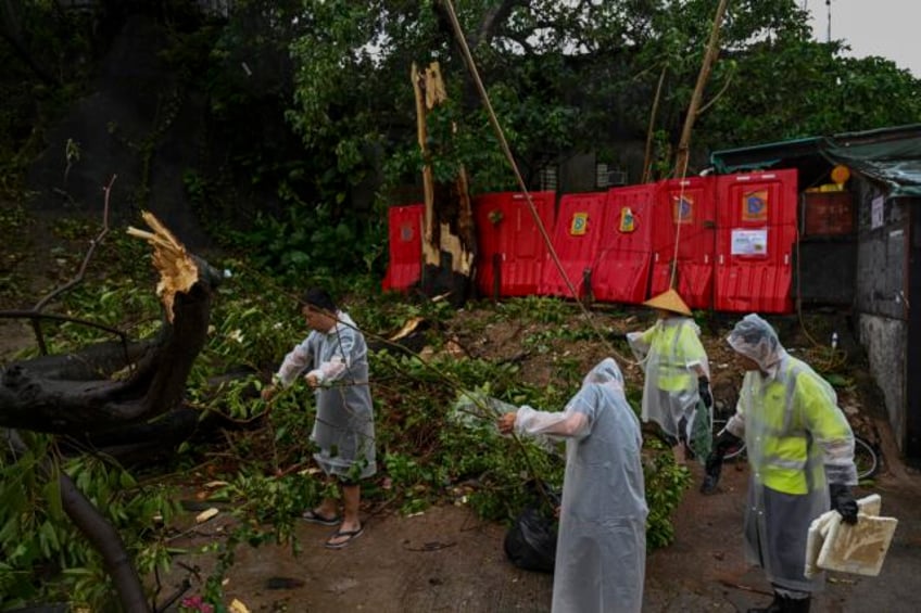 typhoon saola makes landfall in southern china but appears to cause only light damage