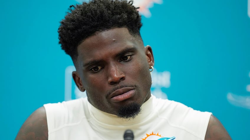 Tyreek Hill at a press conference