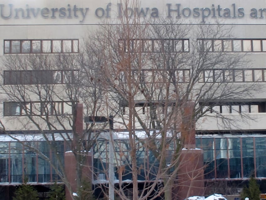 In this Feb. 13, 2014 photo is the University of Iowa Hospitals and Clinics in Iowa City,