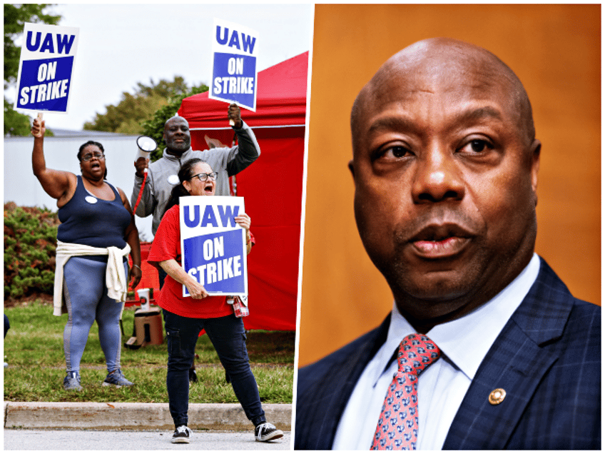 uaw files complaint against tim scott for suggesting auto workers be fired