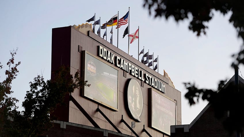 A general view of the outside of Doak S. Campbell Stadium