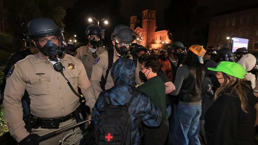 Officers standing in a line