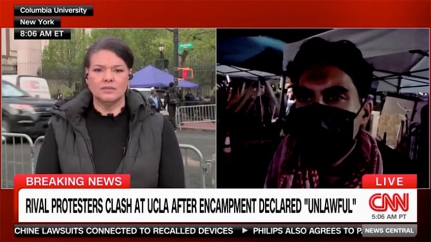 UCLA student speaks to CNN