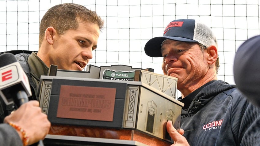 Jim Mora at the Fenway Bowl