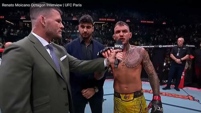 Renato Moicano in his UFC Paris post-fight video. 