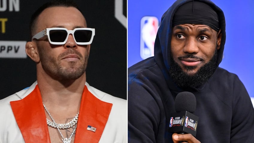 Colby Covington and LeBron James