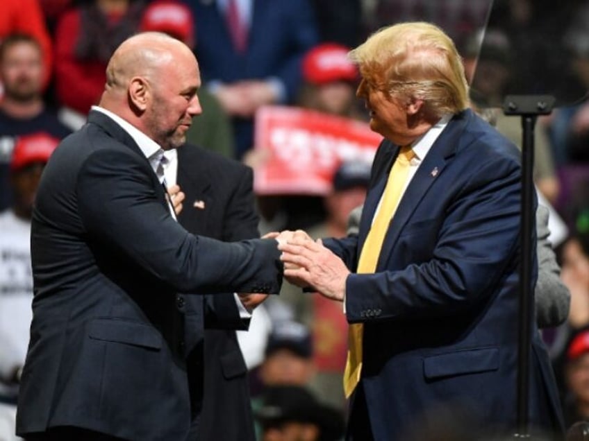 COLORADO SPRINGS, CO - FEBRUARY 20: Ultimate Fighting Championship president Dana White gr